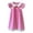 Pink, variant on LUOGENLI Dress Toddler Children Girls Fly Sleeve Lace Grid Prints Dresses Clothes Casual Dress for Girls Knee Length Blue 1-2 Years