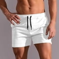 thumbnail image 1 of EOYWHK Mens Swim Trunks 3 inch Athletic Gym Shorts Solid Color Hot Spring Holiday Swimming Surfing Bottom, 1 of 4