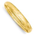 thumbnail image 1 of 14K Yellow Gold 5/16 Florentine Engraved Hinged Bangle Bracelet, 1 of 2