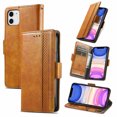 thumbnail image 1 of Case for iPhone 11 Cover Leather Wallet Folio Case Book Design Flip Magnetic Closure - Yellow, 1 of 5