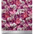 thumbnail image 1 of Soimoi Rayon Fabric Butterfly & Orchids Floral Decor Fabric Printed Yard 56 Inch Wide, 1 of 3