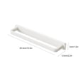 thumbnail image 3 of Towel Rack for Bathroom Wall Mounted Self Adhesive Retractable Slipper Storage Rack 10.4 in x 2.2 in x 1.17 in White Plastic, 3 of 7