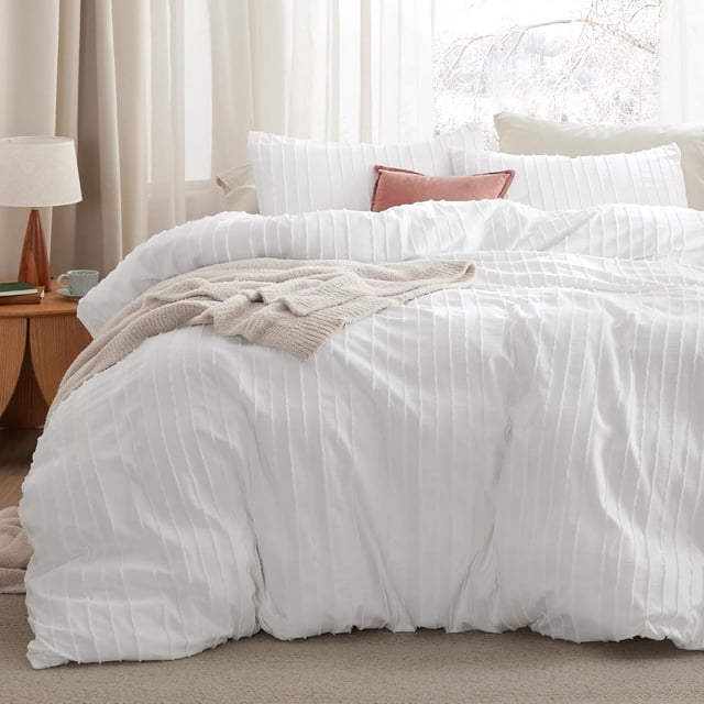 Housse de Couette Boho Format Grand Literie Boho Housse de Couette Grand Tuftée pour Toutes les Saisons Broderie Shabby Chic Literie Maison Couette Non Incluse ( x &#;)