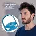 thumbnail image 3 of Beard Shaping Styling Tool, Beard Shaper Template 5 Size  for Home Blue,Transparent, 3 of 7