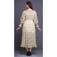 thumbnail image 4 of Bimba Tie-Dye Women Cotton Smocked Boho Renaissance Long Ruffle MaxiDress-XX-Large, 4 of 5