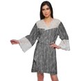 thumbnail image 1 of Moomaya Short Robes For Women Lightweight Venice Lace Summer Loungewear, 1 of 6