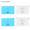 thumbnail image 1 of ziyahi Mask Holder Bag Jewelry Rings Earrings Masks Storage PP Pouch Cartoon Design 2pcs Blue 2pcs White, 1 of 1