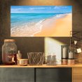 thumbnail image 1 of Tropical Blue Sea and Sky - Seashore Photo Canvas Art Print, 1 of 3