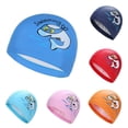 thumbnail image 1 of MesaSe Lovely Cartoon Dolphin Kids Children Waterproof Swimming Cap Ear Protection Hat, 1 of 9