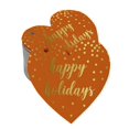 thumbnail image 1 of Inkdotpot Real Gold Foil Happy Holiday Tags Favor Hang Paper Tags 100 Pieces, 1 of 6