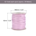 thumbnail image 2 of Unique Bargains Beading Thread Bracelet Weave Bead Craft Cord 3mm 39M/Roll (42-Yards) Decorative String, Light Pink, 2 of 7