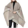thumbnail image 2 of Mode Automne pour Femmes Pashmina Châle Cape Chandail Tricot Cardigan Foulard, 2 of 7