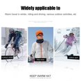 thumbnail image 3 of Winter Fleece Hat Windproof Warm Sport Cycling Running Ski Cap (Orange), 3 of 5