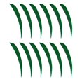 thumbnail image 2 of 12pcs 3 " Feather Turkey Paddles Paddles - Dark Green, 2 of 9