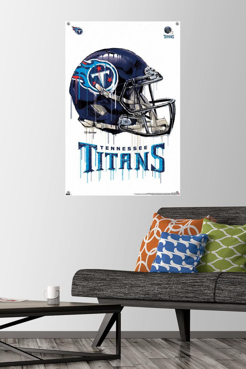 NFL Tennessee Titans - Drip Helmet 20 Wall Poster