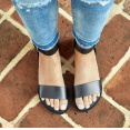 thumbnail image 2 of La Sandale Plate en Cuir Camila, 2 of 7