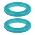 thumbnail image 1 of Unique Bargains Silicone Bobbins Ring Holder Metal or Plastic Sewing Machine Thread Spool Organizers, Light Blue 2 Pack, 1 of 6