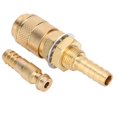 thumbnail image 3 of Quick Connector Fitting Solid Brass Quick Connector Quick Hose Connector Fitting Water Cooled Tig Welding For MIG TIG Welder Torch Yellow, 3 of 8