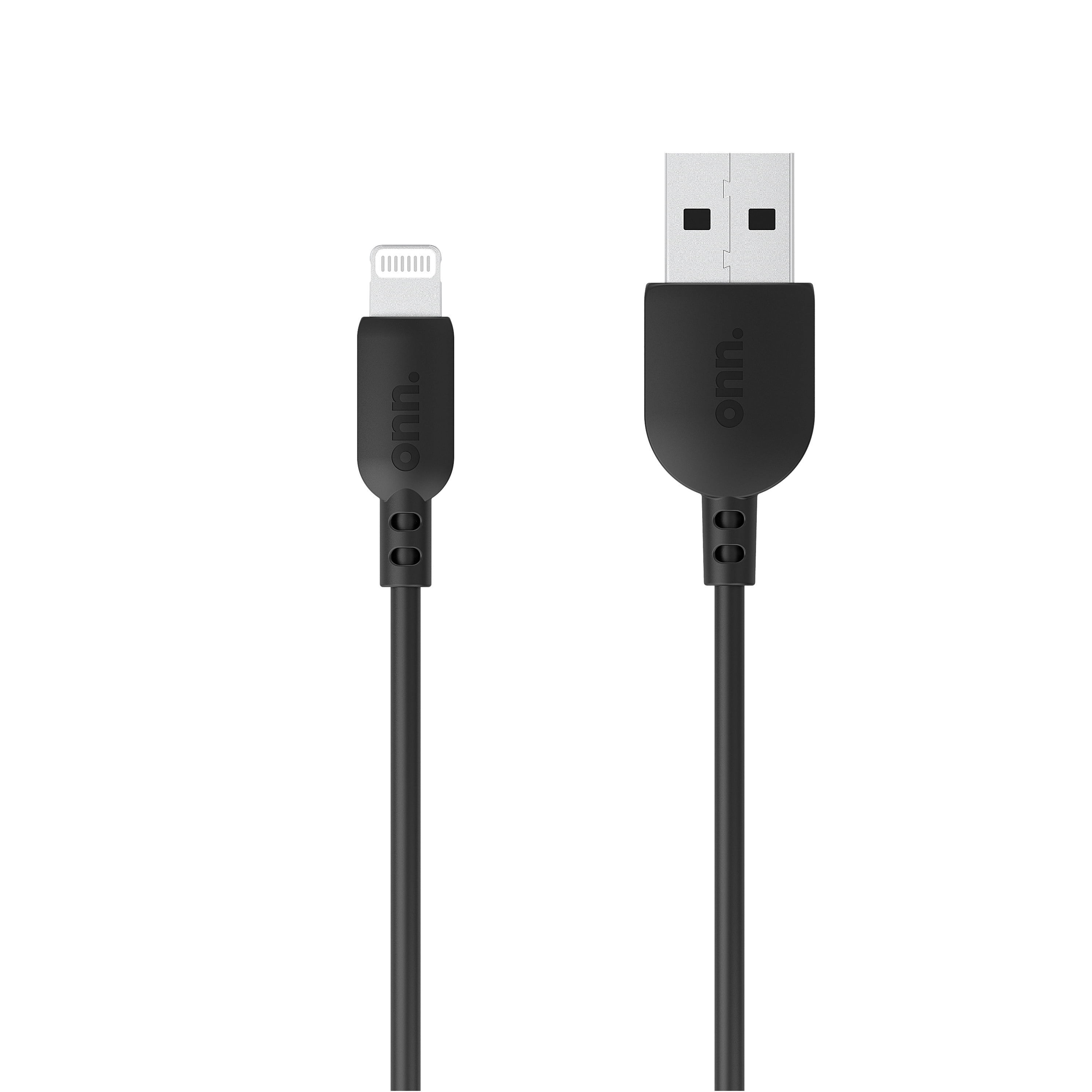 Onn. 3 FT/0.9 m Lightning to USB-A Cable