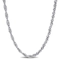thumbnail image 1 of Miabella Sterling Silver Singapore Chain Necklace, 1 of 4