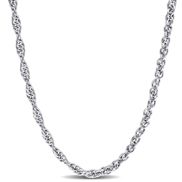 Miabella Collier Chaîne Singapour en Argent Sterling