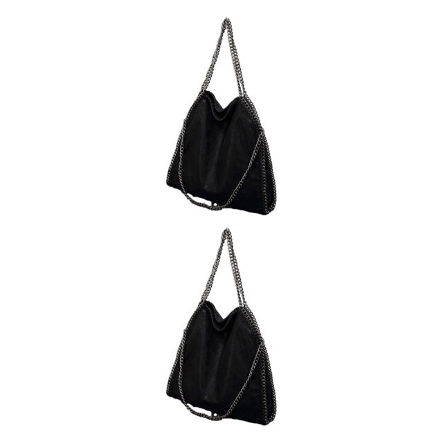 kurtrusly Functional And Beautiful Bags To Organize Life Classic And Timeless Shoulder Bag black 2Set