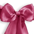 thumbnail image 4 of Lann's Linens - 30 Elegant Satin Wedding/Party Chair Cover Sashes/Bows - Ribbon Tie Back Sash - Fuchsia, 4 of 4