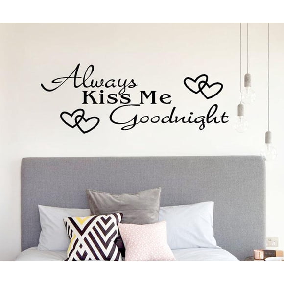 TIELUTT Sticker Home Art Bedroom Me Goodnight Decal Wall Mural Home Wall Decorations for Bedroom Decals for Girls Craft Butterflies 3d Stickers for Wall Large Decals for Walls