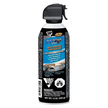 DAP Multi Purpose Latex Insulating Spray Foam Sealant, White,  340 g