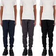 thumbnail image 3 of CHUANK Boys 3 Pack Active Tricot Joggers Size 5-16, 3 of 4
