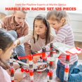 thumbnail image 4 of Marble Genius Marble Run Racing Set: 125-Piece Marble Run Racing Set Toys for Kids, Marbles Maze Tower Building Blocks, Marble Race Track Rolling Game, Educational Learning STEM Toy Gift, Racing, 4 of 4