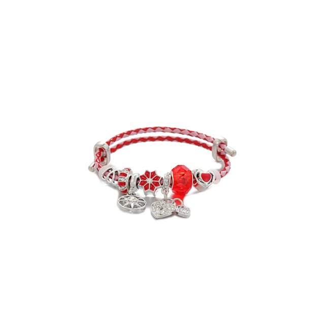 Women Stainless Steel Crystal Bee Charms Bracelets Wire Cable Rhinestones Disco Ball Open Adjustable Cuff Bangle DIY Jewelry