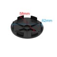 thumbnail image 3 of Unique Bargains 4pcs 68mm Dia 6 Lugs Car Tire Wheel Center Hub Cap Cover w Black Badge Sticker, 3 of 4