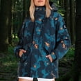 thumbnail image 2 of ManxiVoo Veste Élégante pour Femme Résistante à l'Eau Respirante Coupe-Vent de Printemps pour Usage Quotidien Mode de Rue Taille g Bleu, 2 of 6