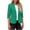 Green, variant on Timegard Formal Jackets for Women 3/4 Sleeve Ruched Solid Color Work Business Casual Blazer Suit Jackets
