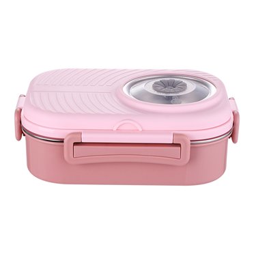 Agiferg Stainless Steel Lunch Box Office Worker Student Lunch Box Sealed Lunch Box With Soup Bowl Student Tableware Compartment Insulation Lunch Box