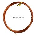 thumbnail image 2 of Craft Wires DIY Handicrafts Braided silver craft wire is Thread Good Flexibility Durable Shiny Jewelry Lines Exquisite Design for Sculpturing Coppery, 2 of 5