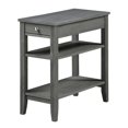 thumbnail image 1 of Pemberly Row Table d'Appoint à Trois Niveaux avec Tiroir en Bois Gris, 1 of 7