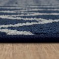 thumbnail image 4 of Hometrends Brussels Blue Polyester Area Rug, 4 of 8