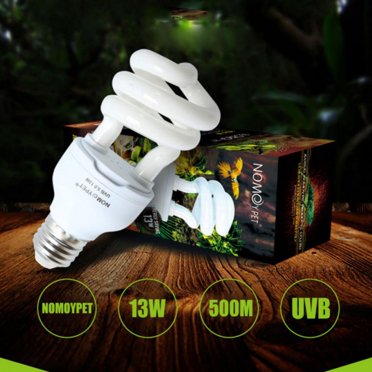 YOPTOP Energy Saving Lamps UVB Bulb Spiral Compact 13 Watts UVB 5.0/10.0 Reptile Light Bulb Fit for Desert Type Reptile/Snake/Lizard/Insect/Leopard Tortoise