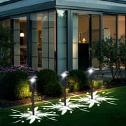 Solar Lights Outdoor Waterproof Solar Garden Lights, Solar Ground Plug Lawns Light Outdoor Waterproof Solar Powered Patio Solar Garden Decorative White Light Warm Light Colorful Light Three Choices