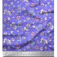 thumbnail image 1 of Soimoi polyester Crepe Fabric Artistic Floral Print Fabric by Yard 52 Inch Wide, 1 of 5