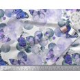 thumbnail image 3 of Soimoi Polyester Crepe Fabric Dot & Butterfly Print Fabric by Yard 52 Inch Wide, 3 of 3