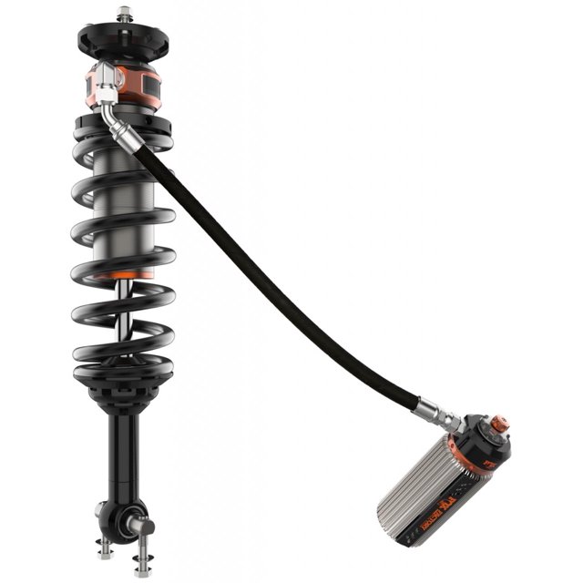 Fox Shocks Coil Over Shock Absorber 883-06-204 3.0 Factory Series; Ride Height Adjustable 3 To 4-1/2 Inch Lift; Single Flat End Coil Spring; Black And Silver