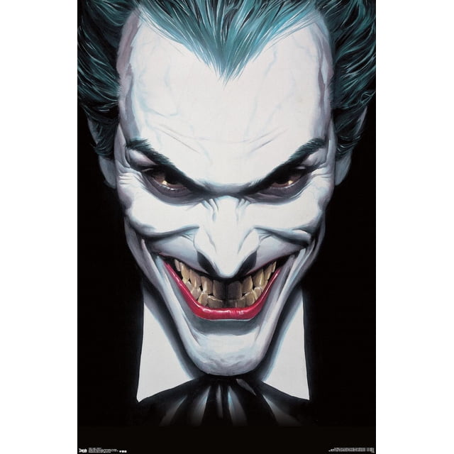 Annabelle - Affiche Murale « Peek », 22,375 Po x 34 Po Montrant un Gros Plan de Cheveux à Pointes Bleu Sarcelle Foncé et un Col Blanc avec un Nœud Noir sur un Fond Noir, Imprimée sur Papier d'Affiche Lustré pour une Déco Murale Vibrante, Idéale pour les Chambres, les Bureaux Ou les Résidences Étudiantes.