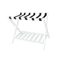 thumbnail image 3 of Xuanheng Folding Luggage Rack Suitcase Stand 68x45x55cm Multifunctional Storage Shelf White, 3 of 6
