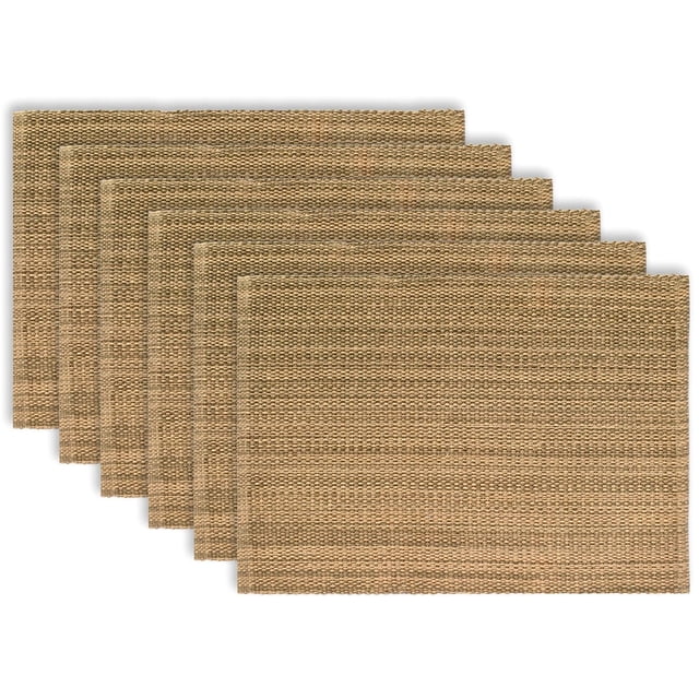 Fabstyles Napperons Classiques Décontractés en Coton, Ensemble de 6 en Tissu de Coton Tissé beige Naturel, Chaque Pièce Mesurant 13 par 19 Pouces, Lourds et Durables pour les Linges de table d'Intérieur et d'Extérieur, Convenant Aussi comme Tapis de Protection pour les surfaces d'Artisanat Ou d'Espace de Travail.