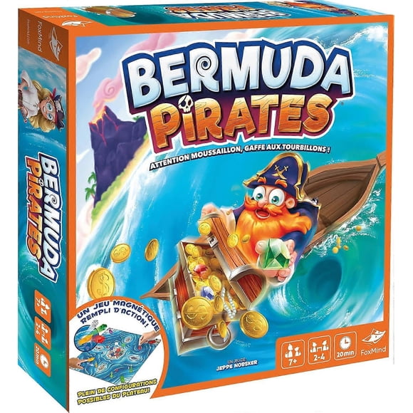 Bermuda Pirates - Board games - Board games - Adult and child game from 7 years old - 2 to 4 Players - 20 Min - French version