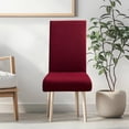 thumbnail image 3 of Deals Violete Solid Color Brushed High Elastic Chair Cover Soft And Comfortable Chair Seat Cover -proof And Dirt- Chair Slipcover Suitable For Dining Chair, 3 of 4