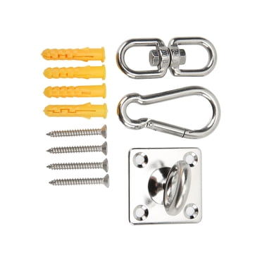 Hammock Chair Hanging Kit, 551LB Load Capacity   Stainless Steel Swivel Swing Hangers Heavy Duty  For Yoga Hammock